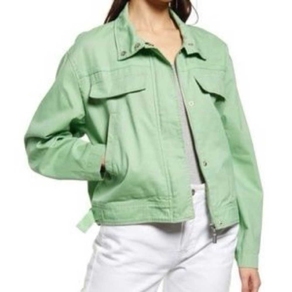 Treasure & Bond green utility jacket
